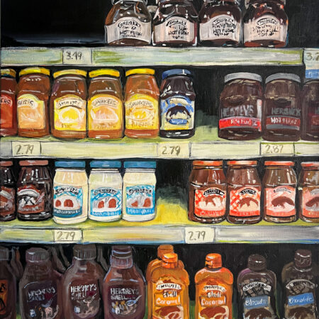 FULL FRONT - Ashleigh Walters, Ice Cream Toppings Aisle, 16 x 20 x 1.5, acrylic on gallery wrapped canvas FULL FRONT - Ashleigh Walters, Ice Cream Toppings Aisle, 16 x 20 x 1.5, acrylic on gallery wrapped canvas